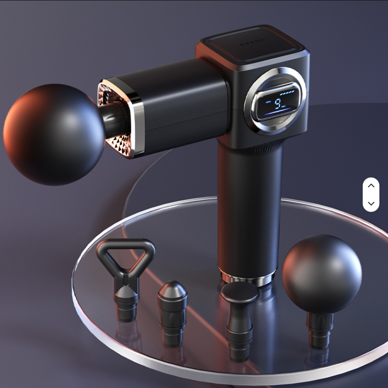 Pistola de masaje muscular Yixuan 2026 mini, de percusión, con pantalla, 6 velocidades, de mano, para tejido profundo, personalizable con logotipo, de alta calidad