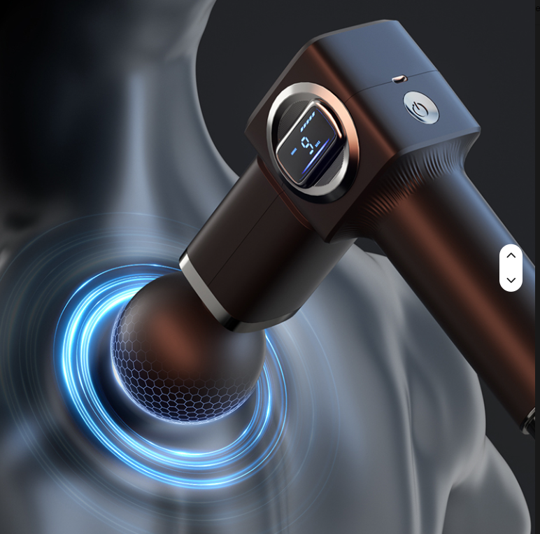 Pistola de masaje muscular Yixuan 2026 mini, de percusión, con pantalla, 6 velocidades, de mano, para tejido profundo, personalizable con logotipo, de alta calidad